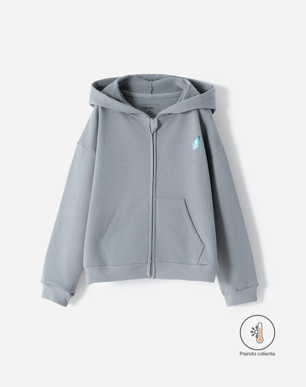 Buzo oversize gris niño