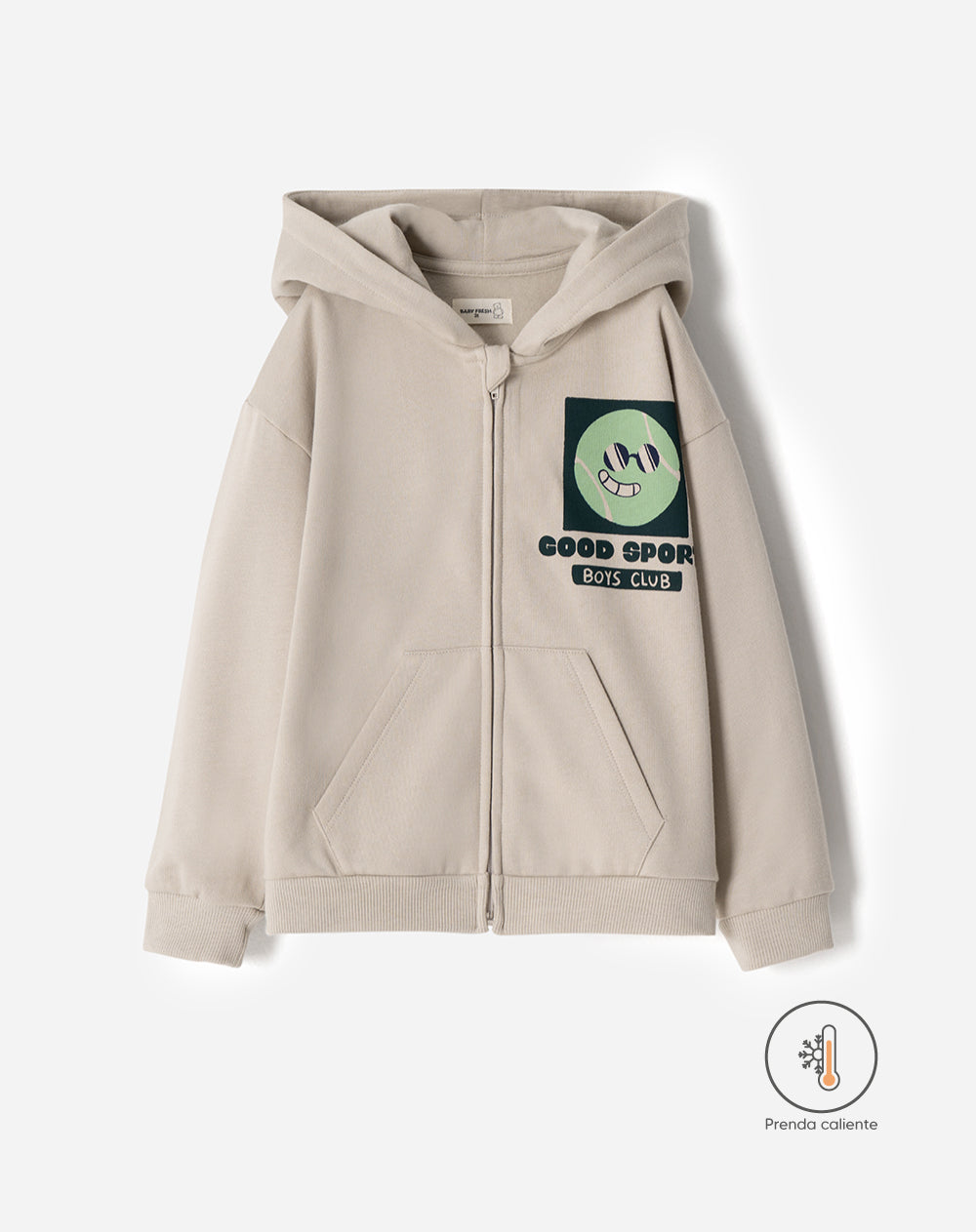 Chaqueta oversize habano niño