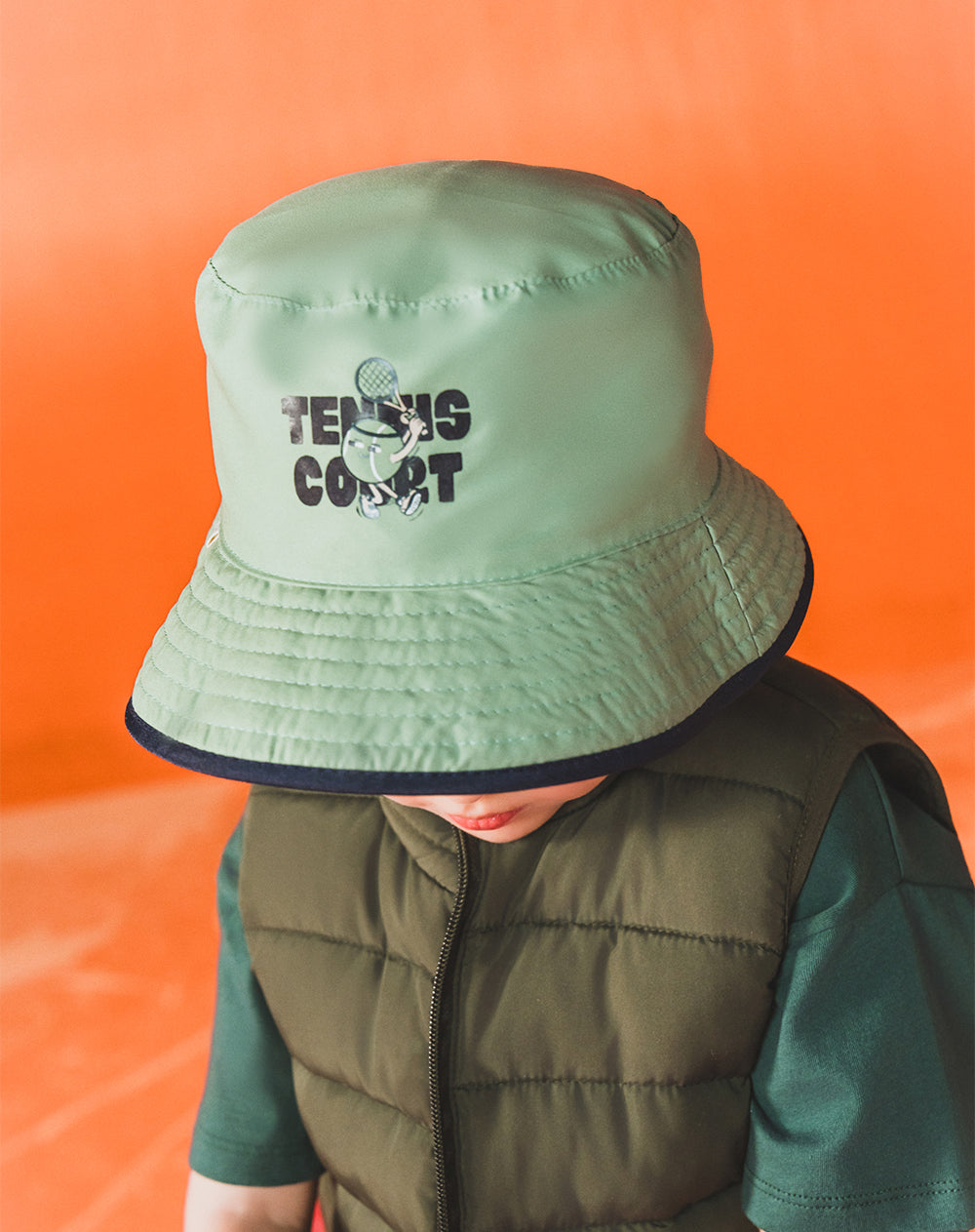 Gorro tipo pescador verde unisex