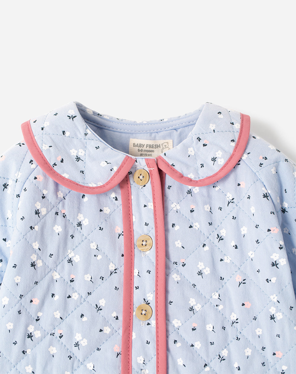Chaqueta regular sin capucha estampada bebé niña