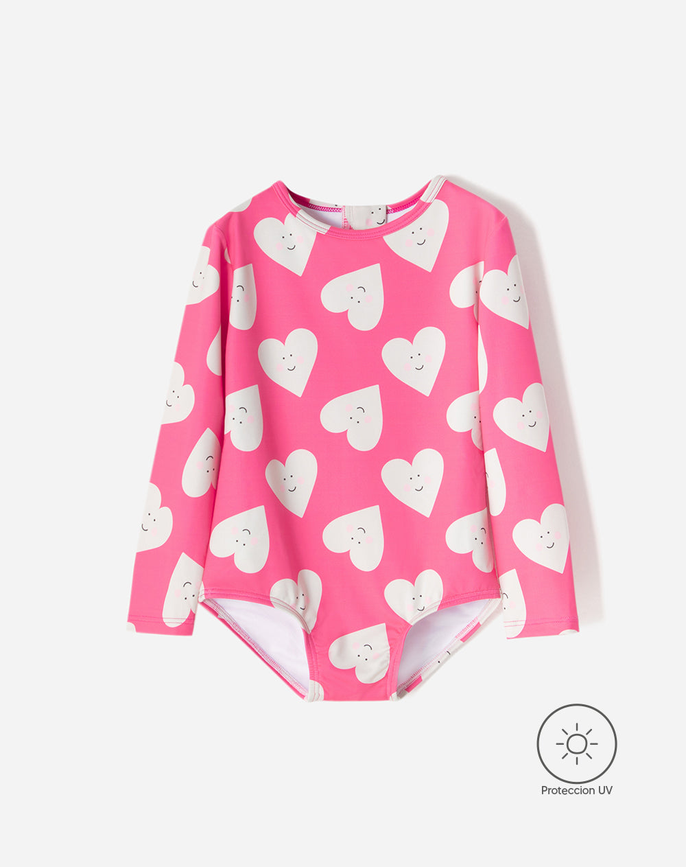 Vestido de baño manga larga protección UV estampado niña