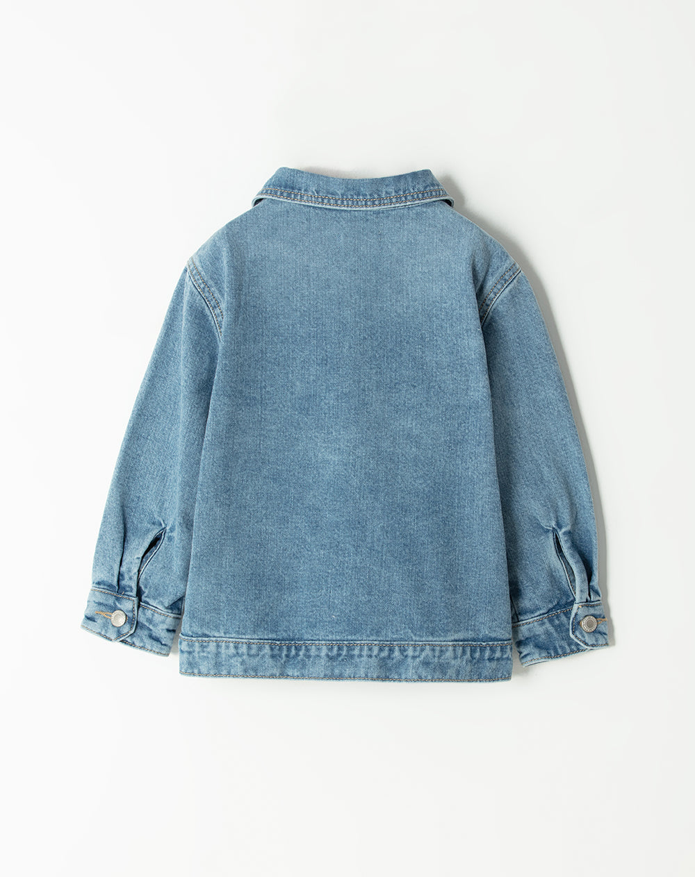 Chaqueta oversized fit sin capucha índigo medio