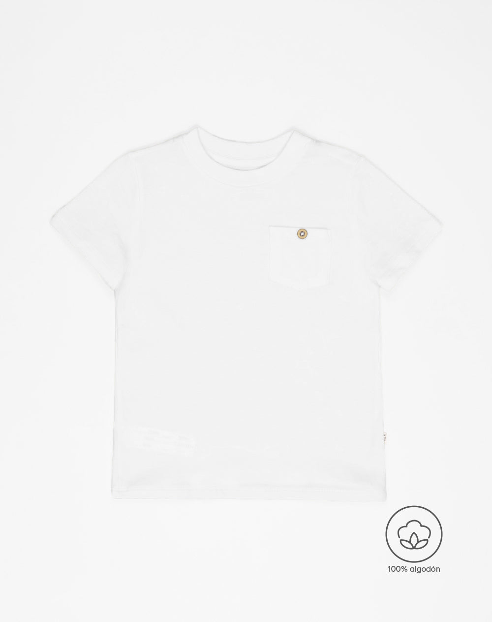 Camiseta regular fit manga corta blanca