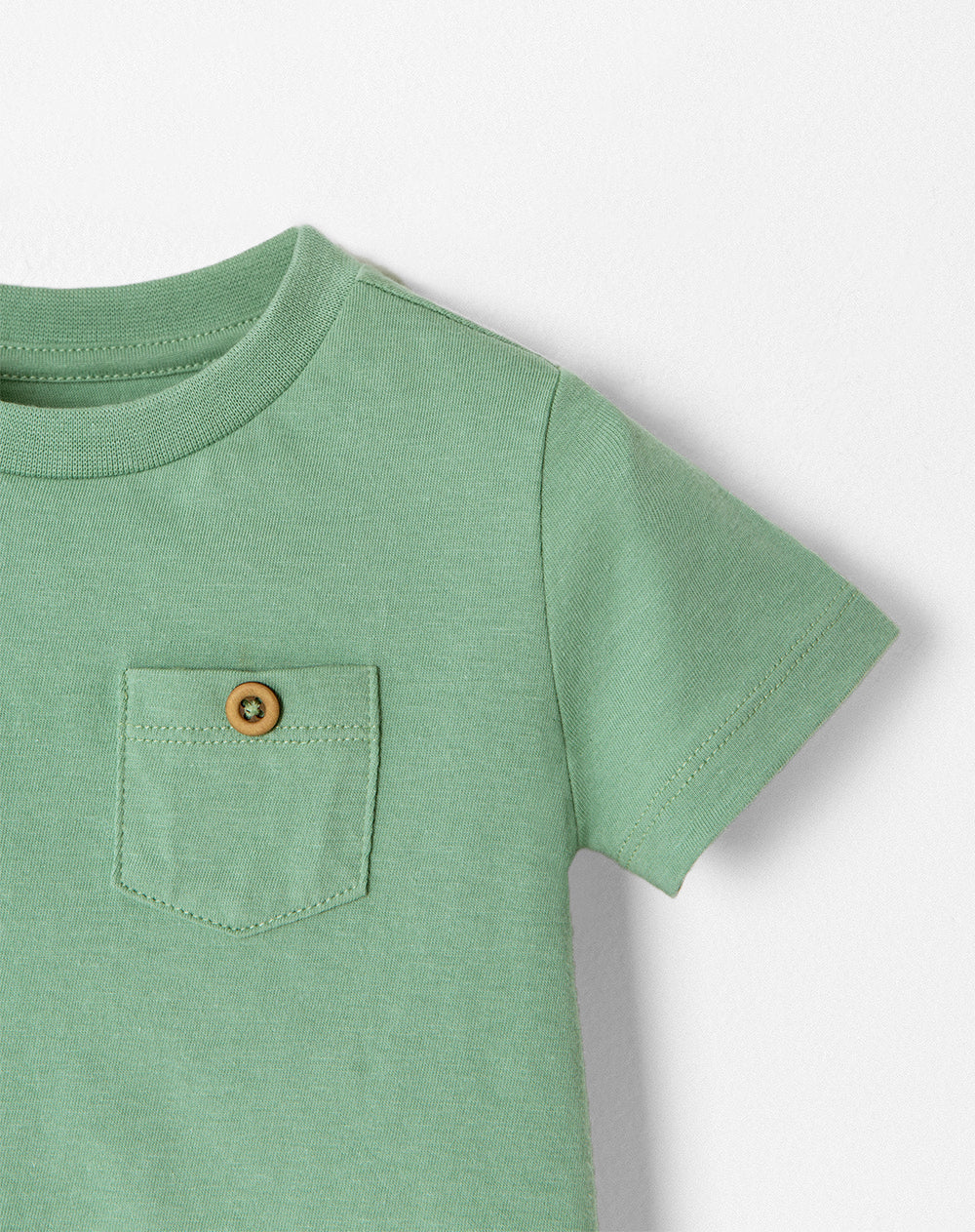 Camiseta algodón verde niño