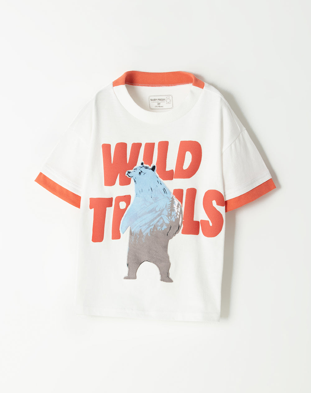 Camiseta oversized fit manga corta blanca