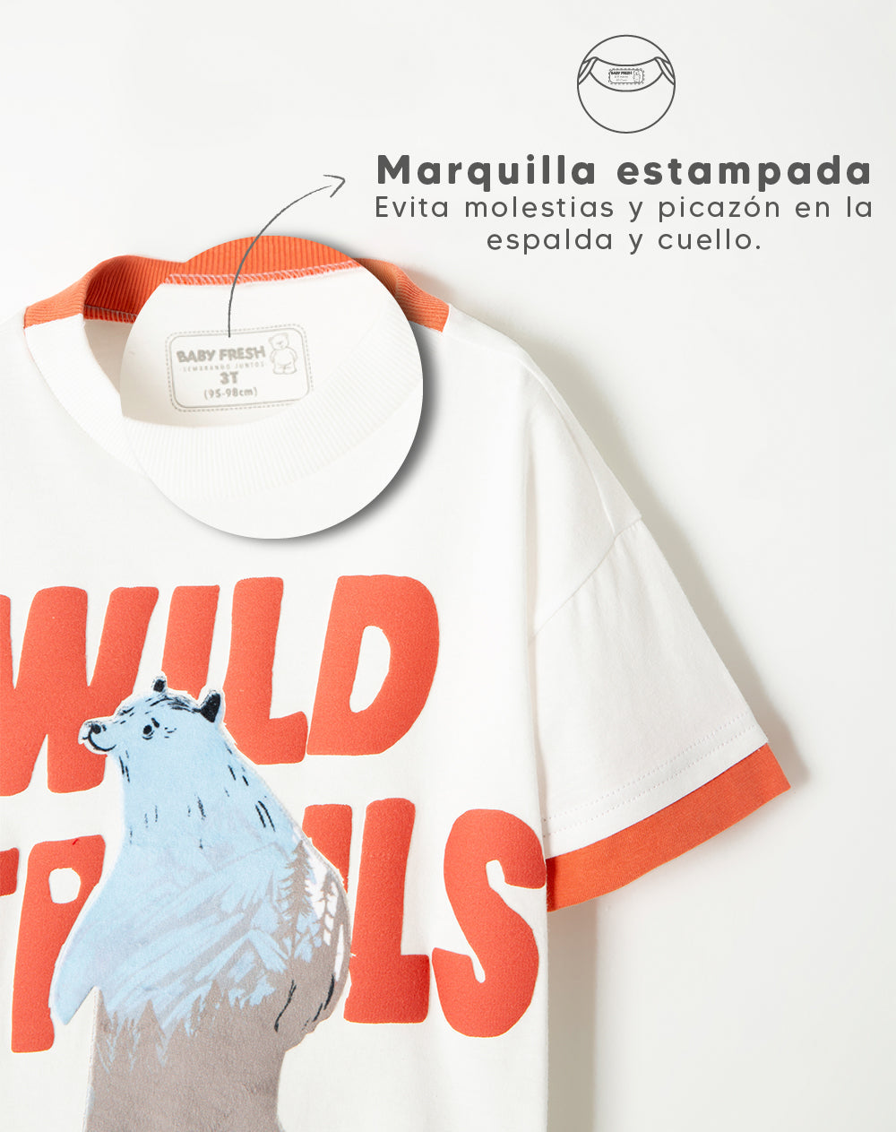 Camiseta oversized fit manga corta blanca