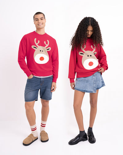 Buzo regular fit rojo