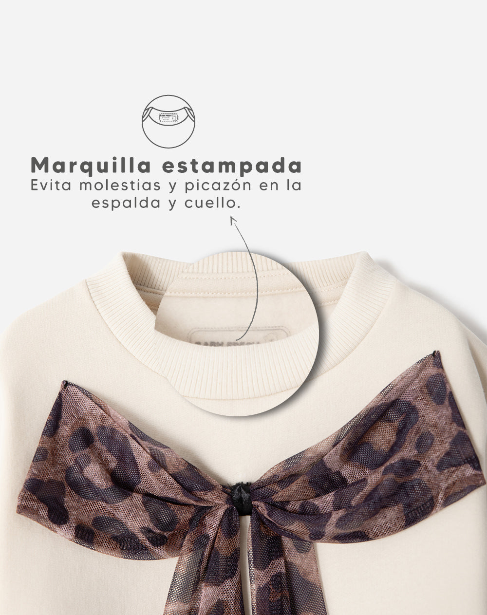 Buzo loose fit crema