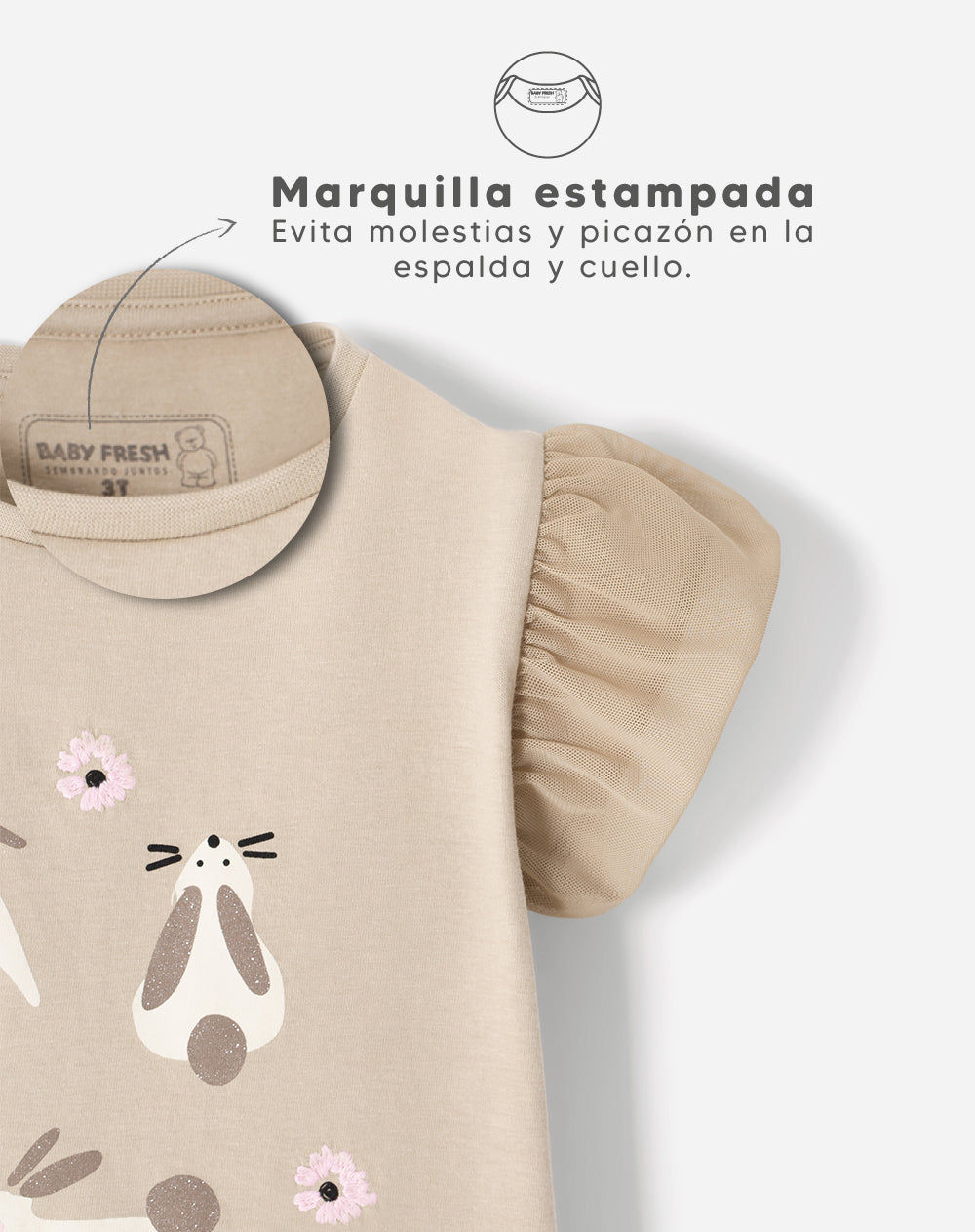 Camiseta regular estampada niña