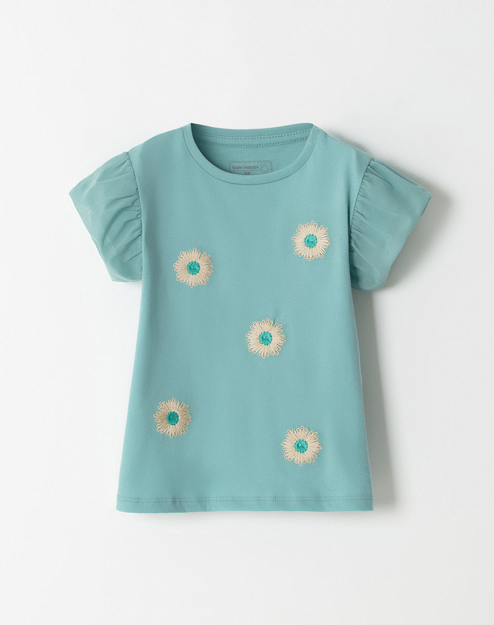 Camiseta regular fit manga corta verde