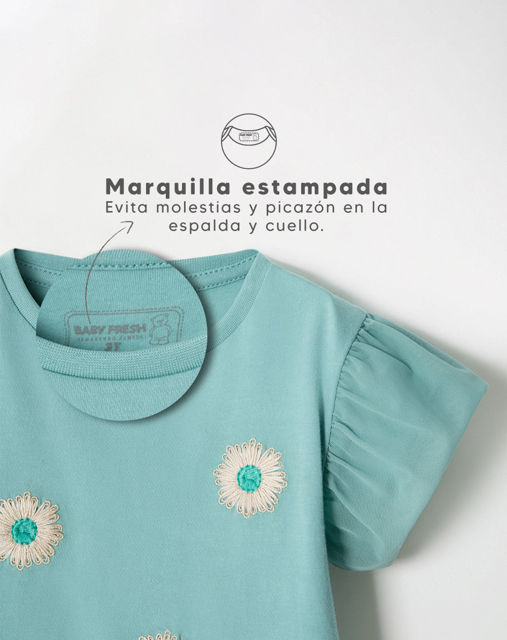 Camiseta regular fit manga corta verde