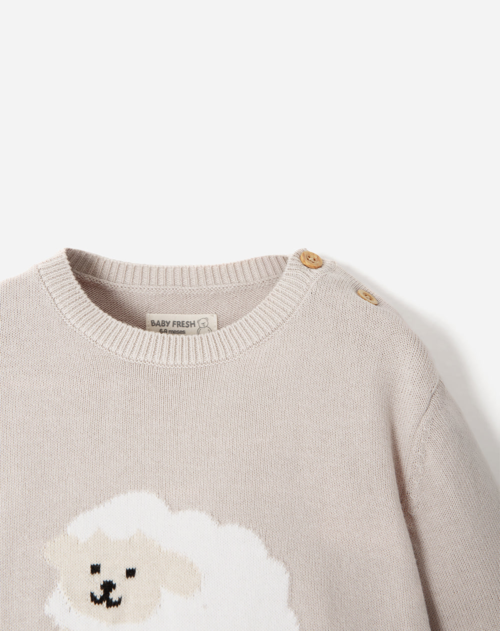 Buzo regular fit beige