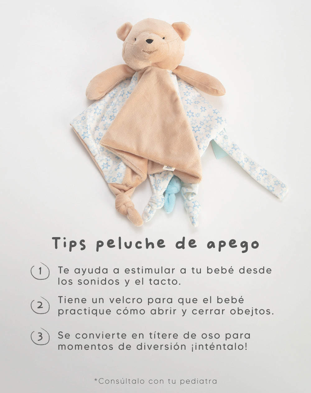 Peluche de apego oso