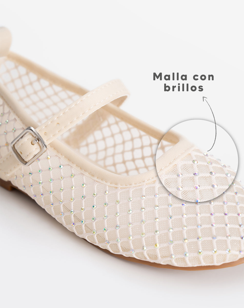 Bailarinas malla crudo niña