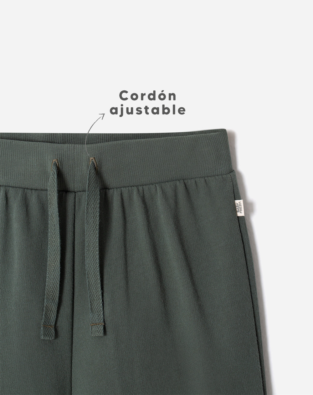 Jogger regular algodón verde niño