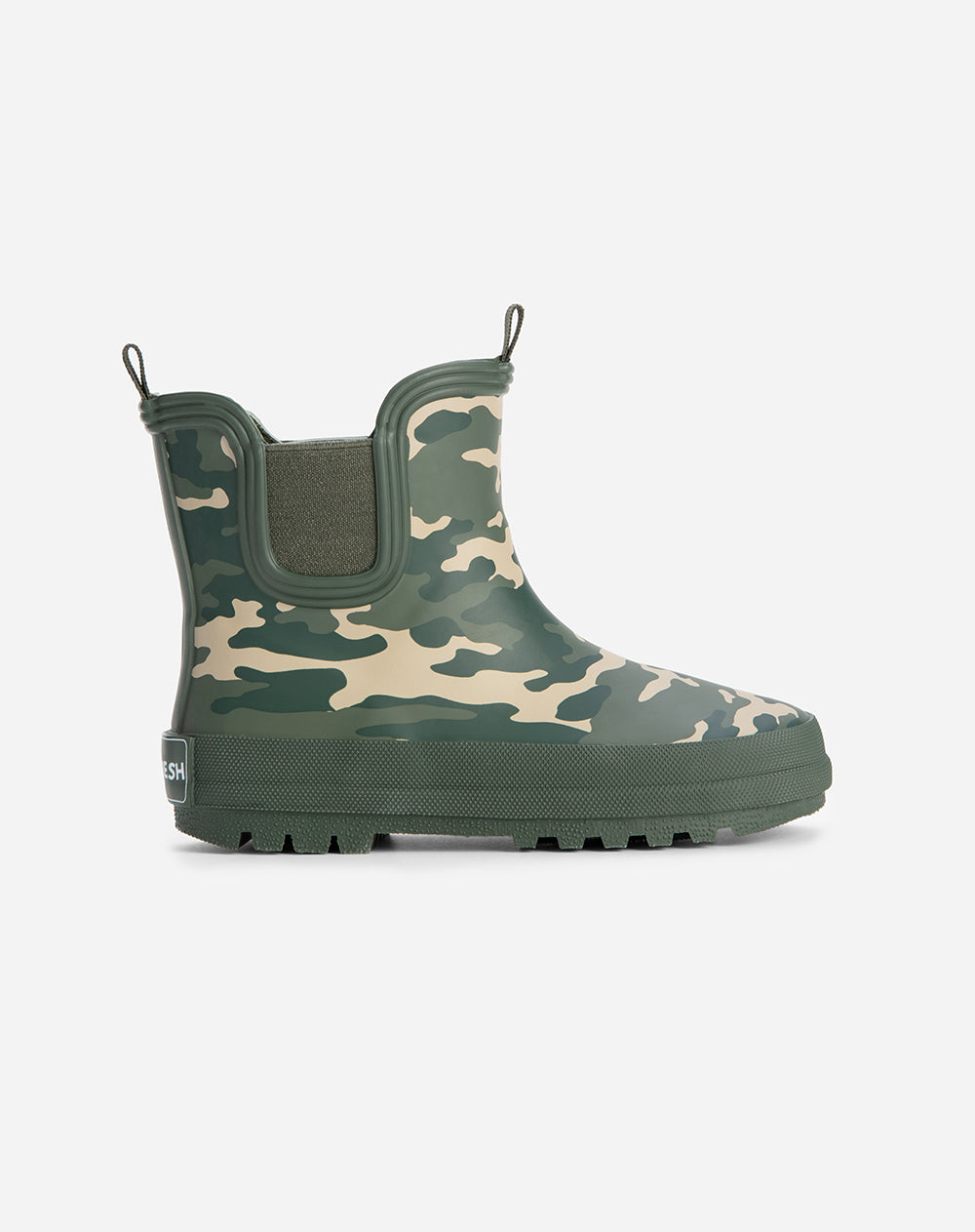Botas botin verde estampado