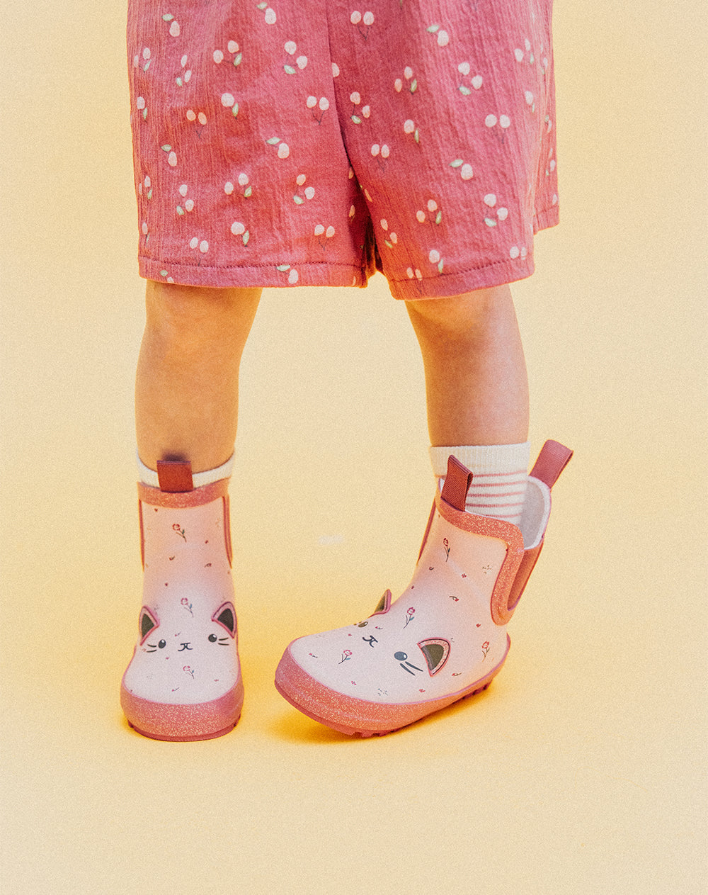 Botas de lluvia gato niña