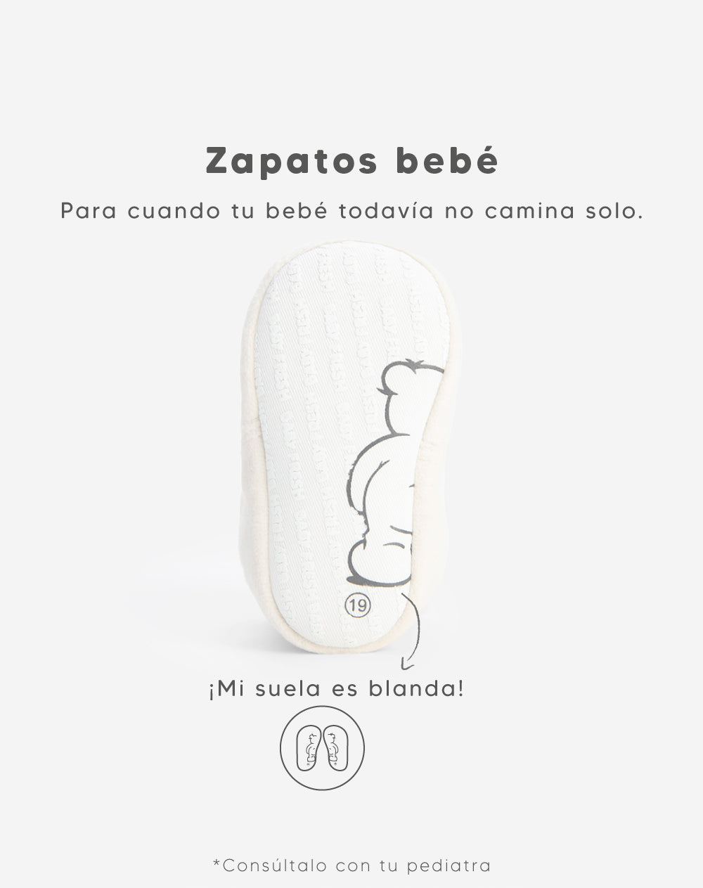 Botines escarpines crudo bebé