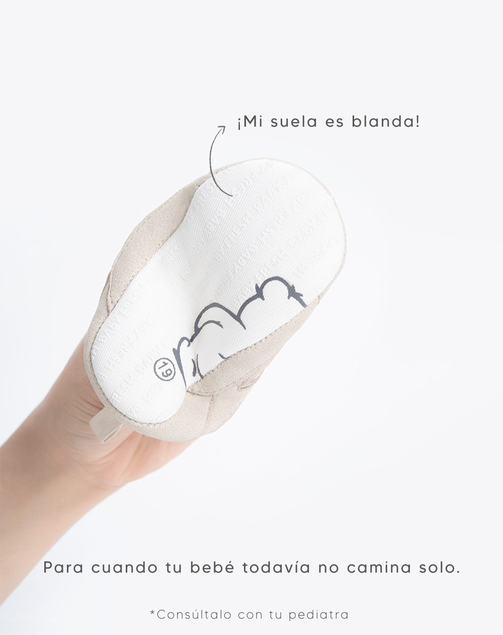 Zapatos suela blanda grises bebé unisex