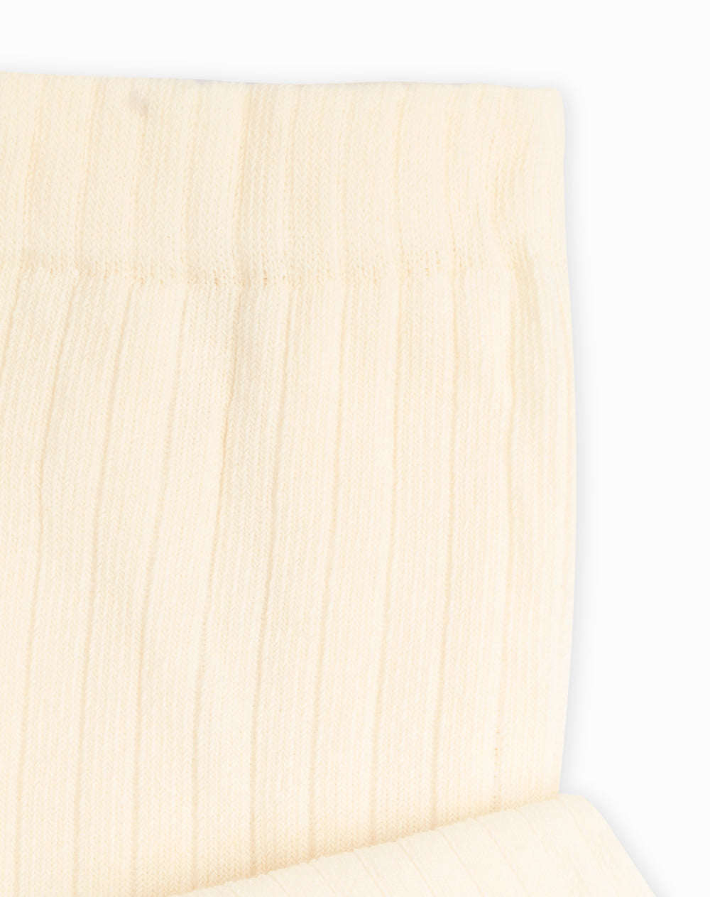 Media pantalón bebé niña beige acanalada