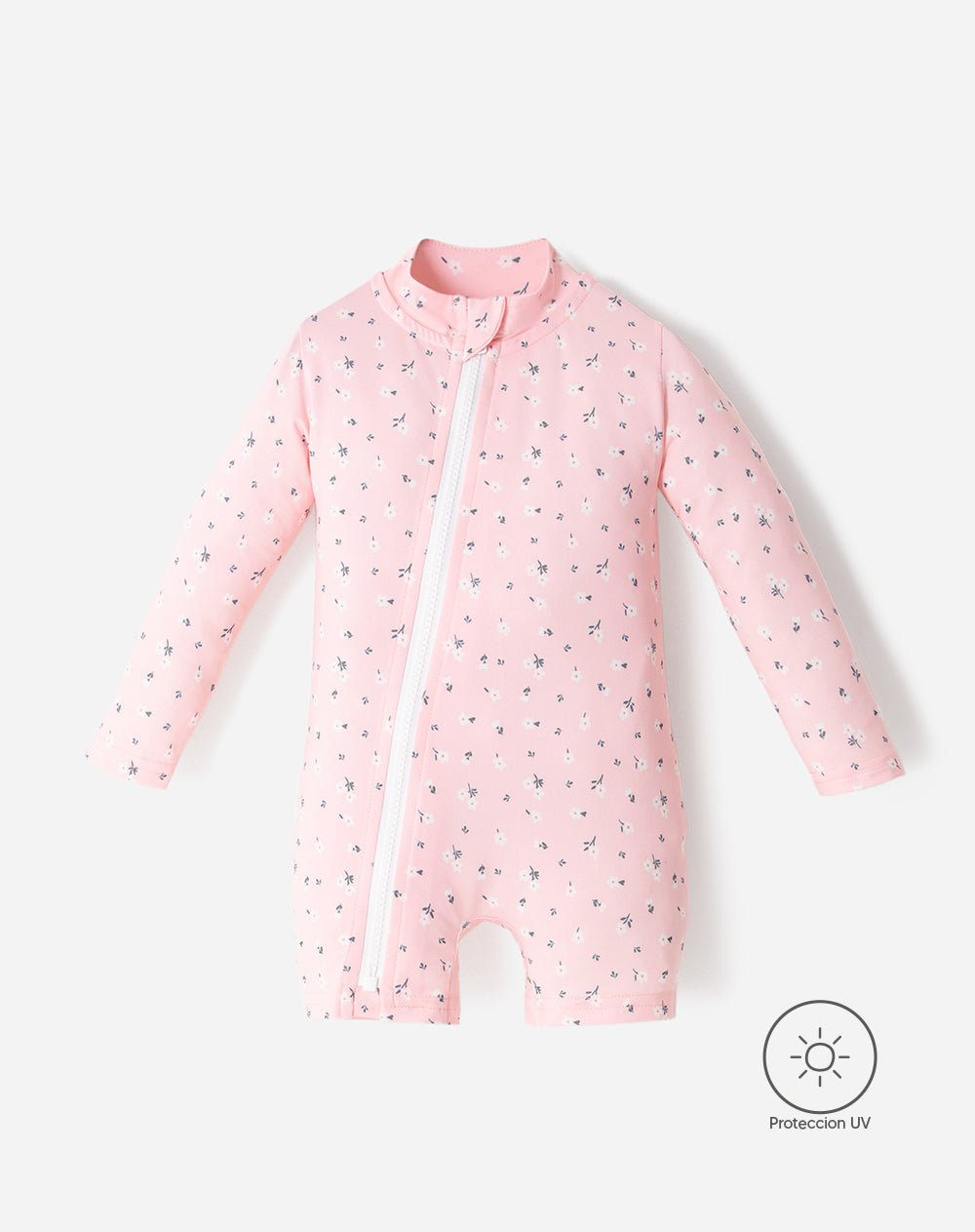 Vestido de baño manga larga protección UV estampado bebé niña