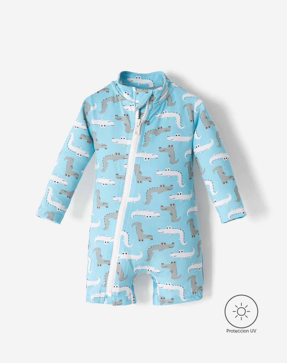 Vestido de baño manga larga protección UV estampado bebé niño