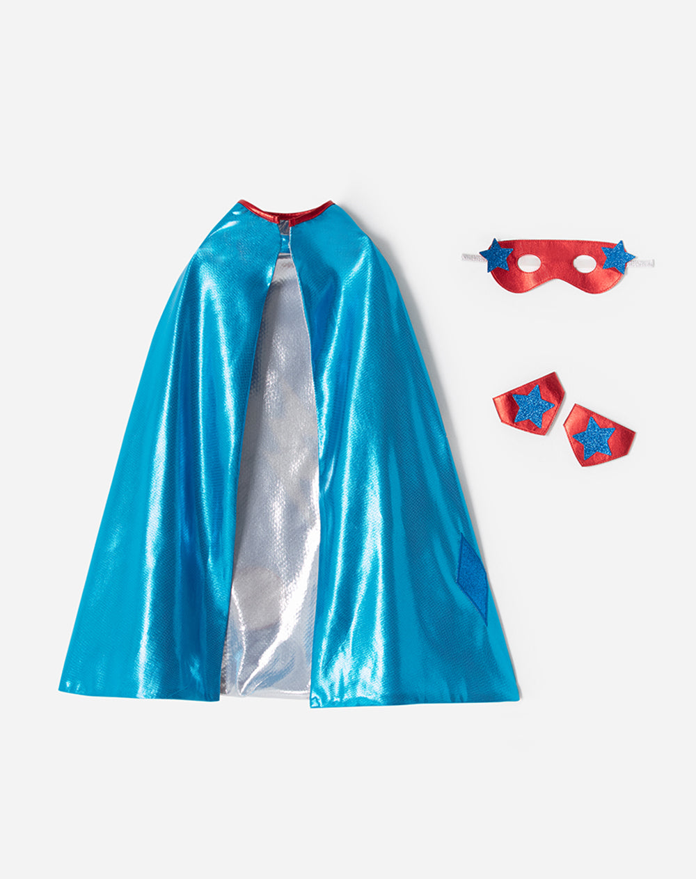 Capa + antifaz y muñequera Halloween Superhéroes