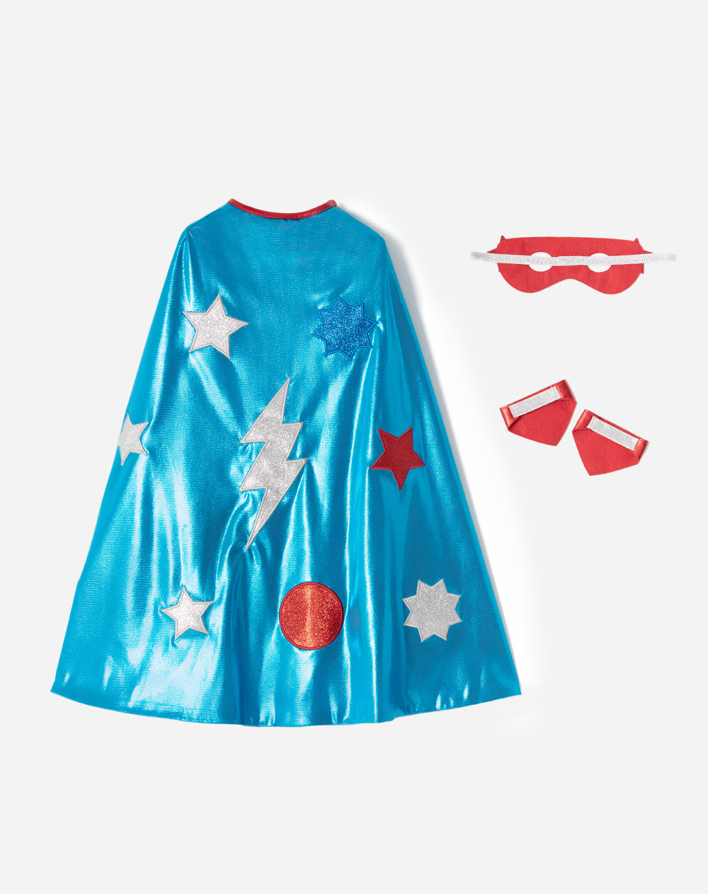 Capa + antifaz y muñequera Halloween Superhéroes