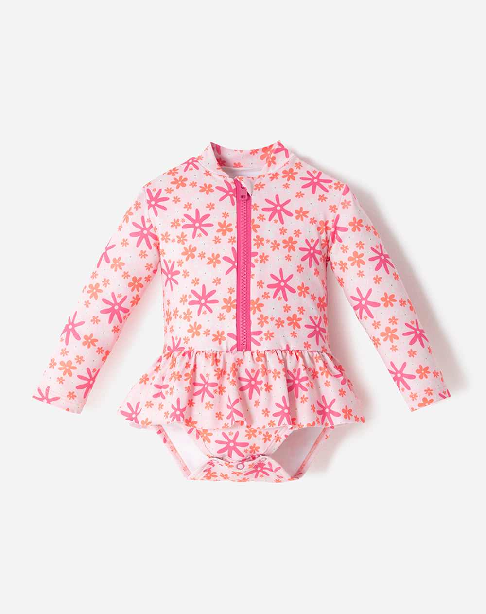 Vestido de baño manga larga protección UV estampado bebé niña