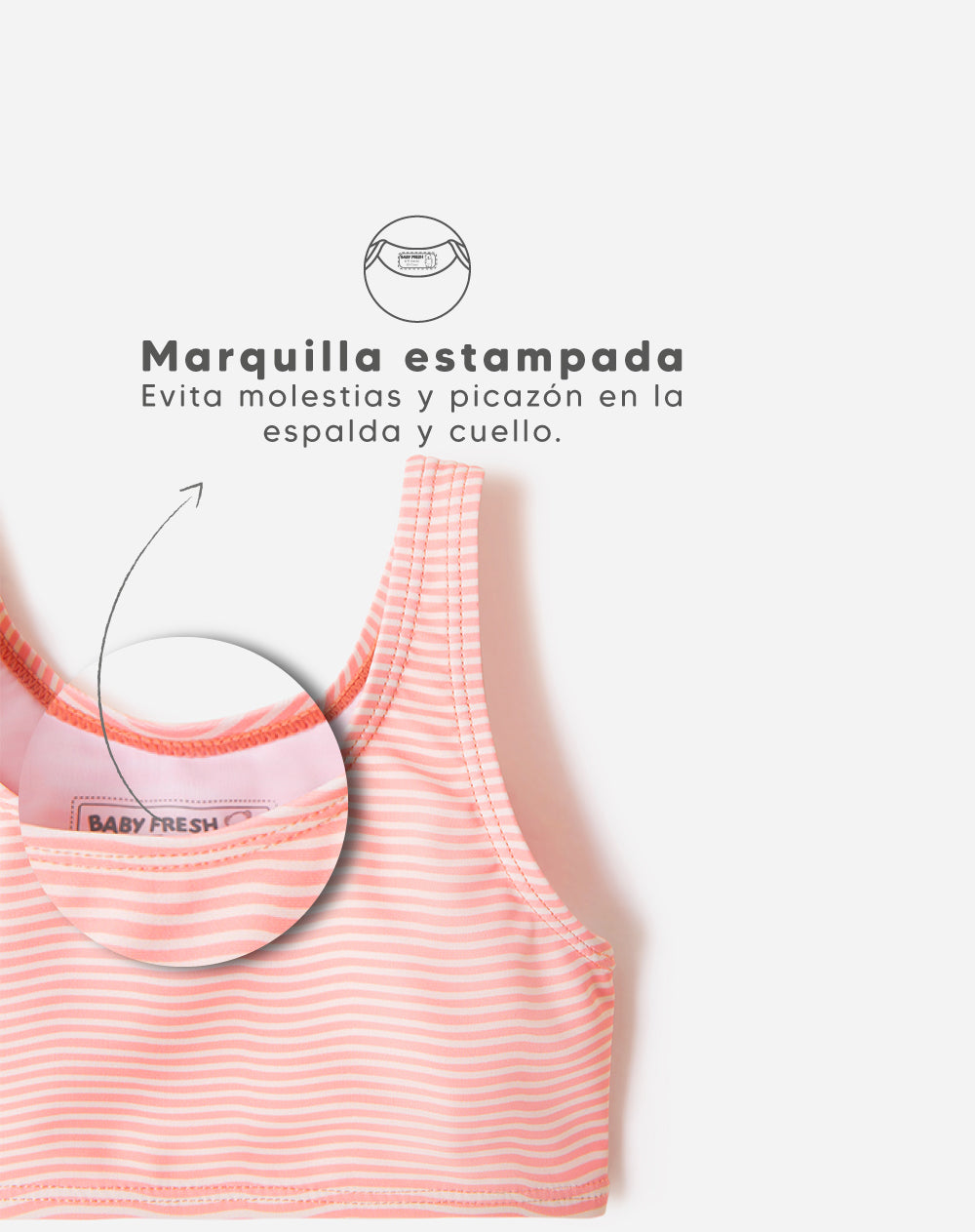 Vestido de baño 3 piezas protección UV estampado niña