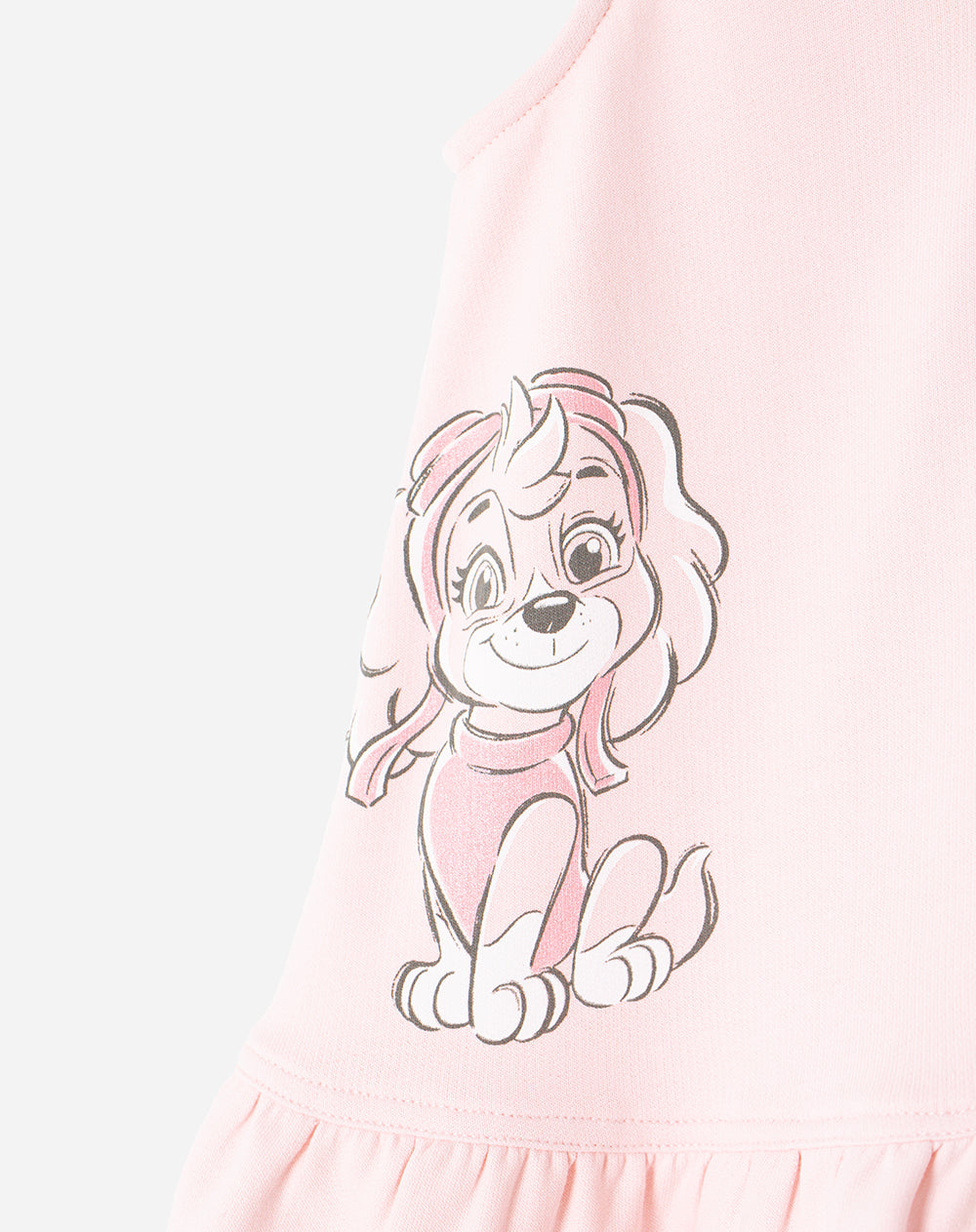 Overol regular algodón Paw Patrol rosado niña