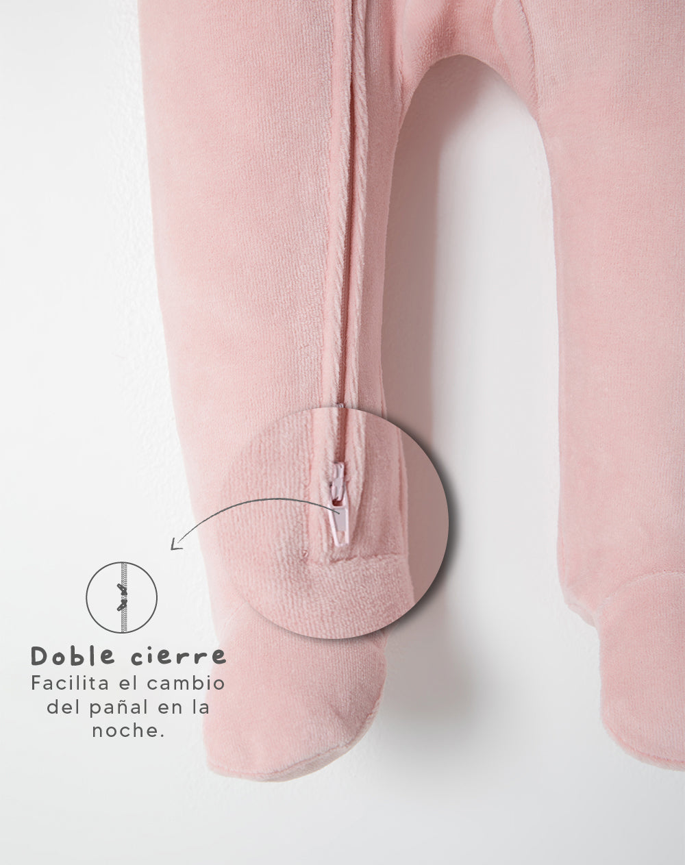 Pijama regular fit rosado