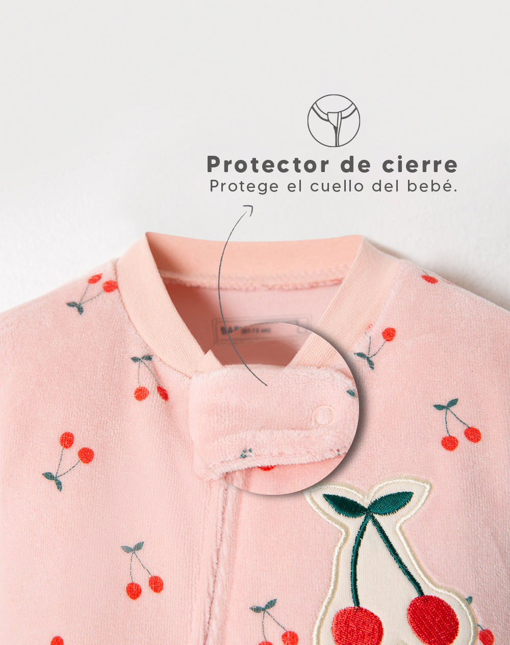 Pijama regular fit rosada estampada