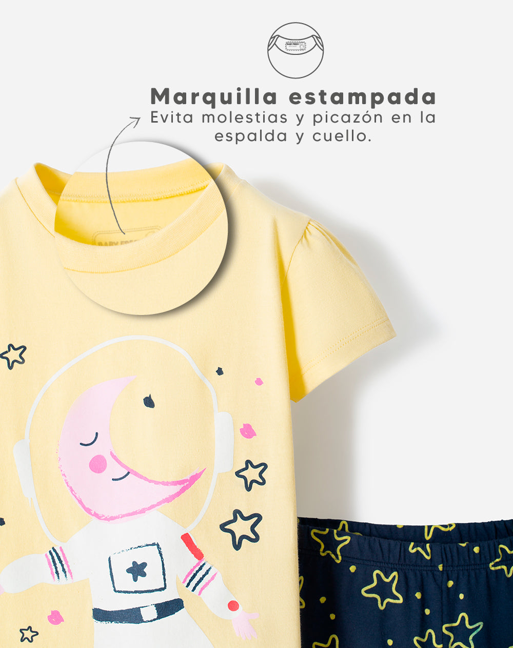 Pijama camiseta + pantalón algodón niña