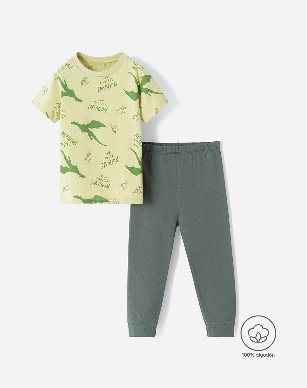 Pijama camiseta + pantalón algodón niño