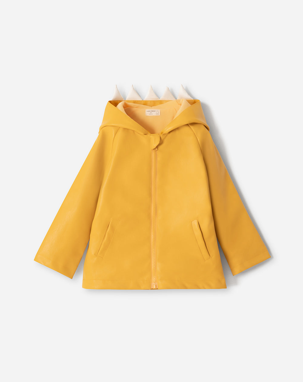 Chaqueta parka repelente al agua amarilla niño