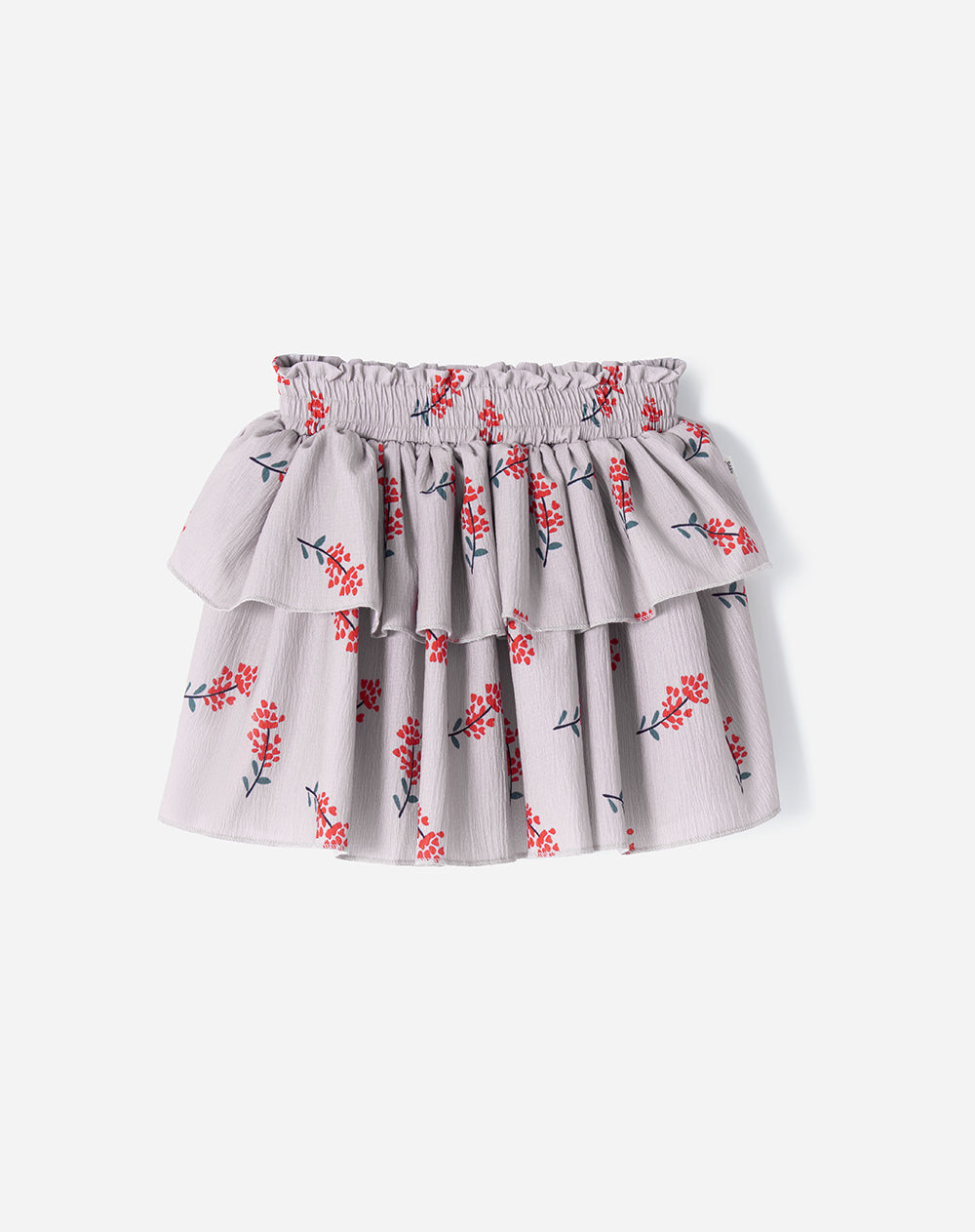 Falda media tiro alto estampado niña