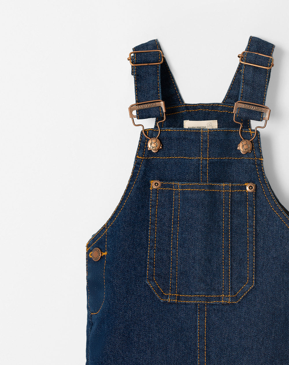 Overol denim regular índigo oscuro niño