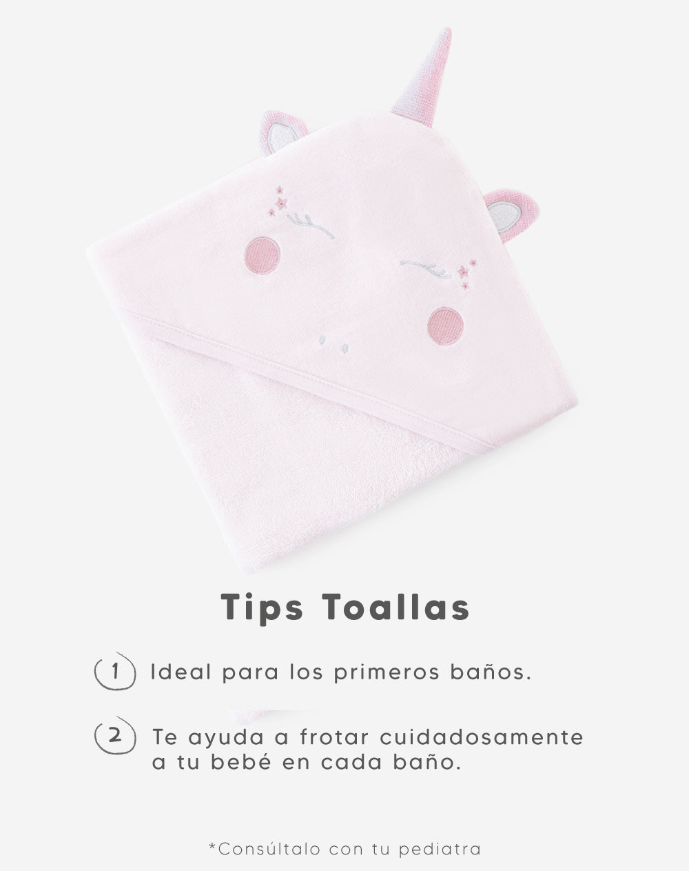 Toalla rosado