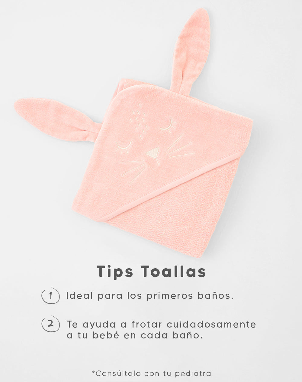 Toalla rosado