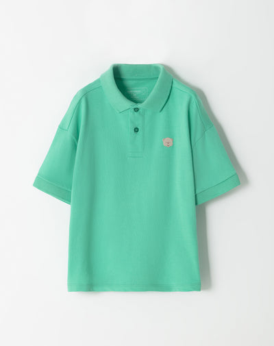 Polo oversized fit verde