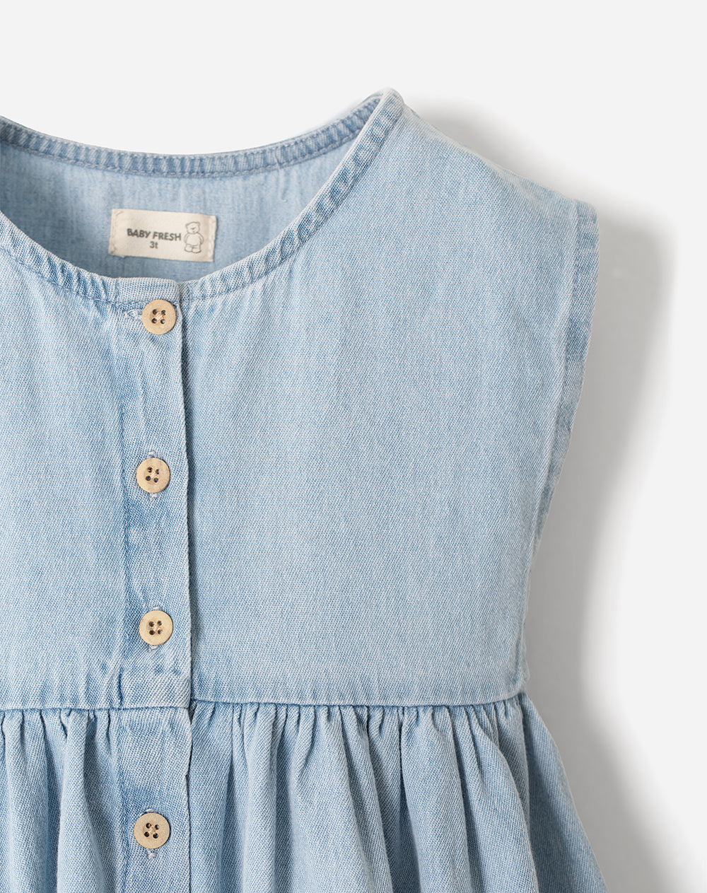 Vestido midi índigo claro niña