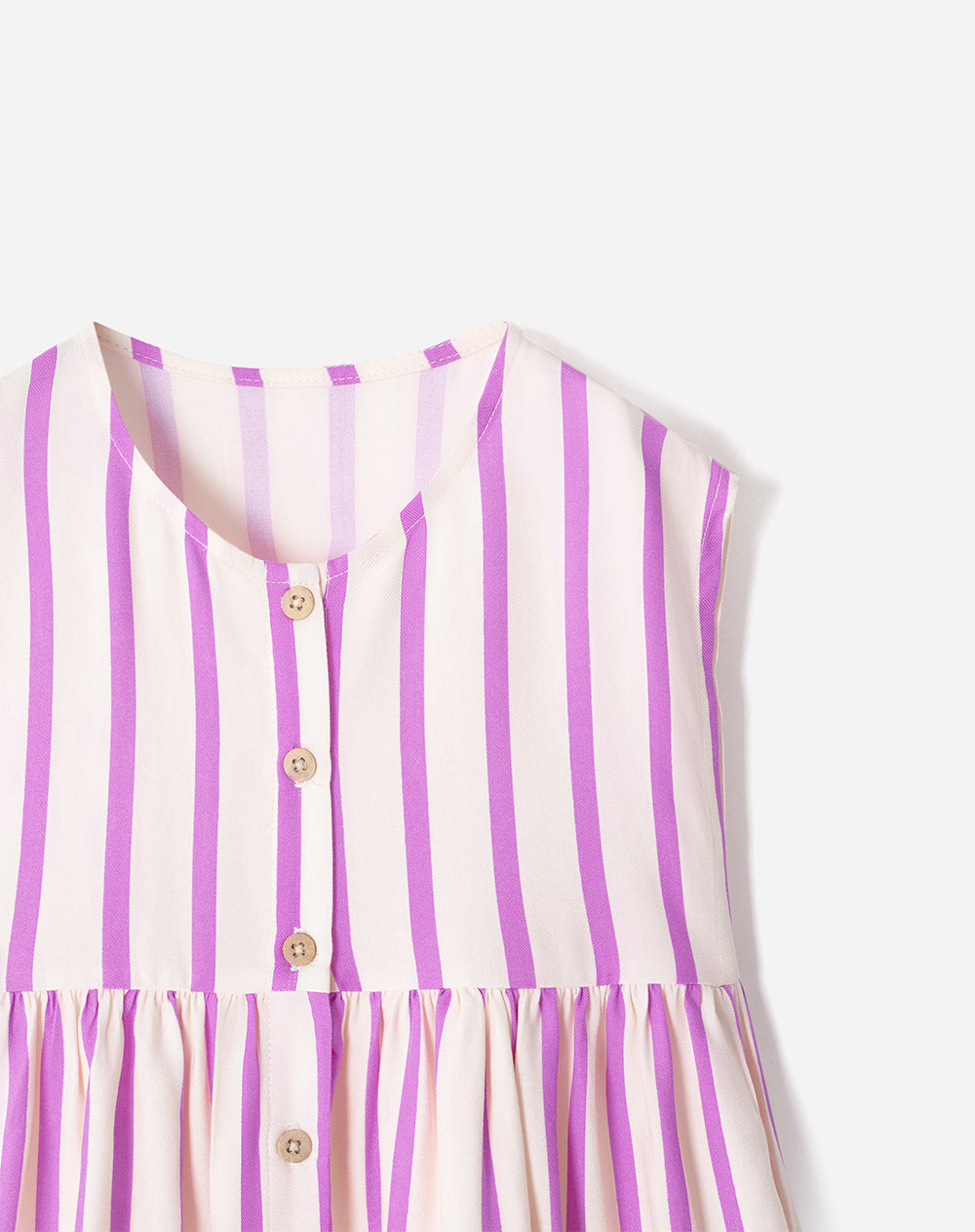 Vestido midi rayas niña