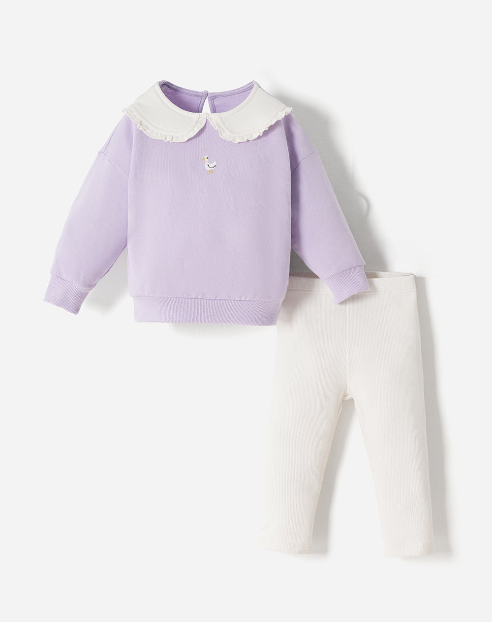 Conjunto buzo + pantalón bebé niña