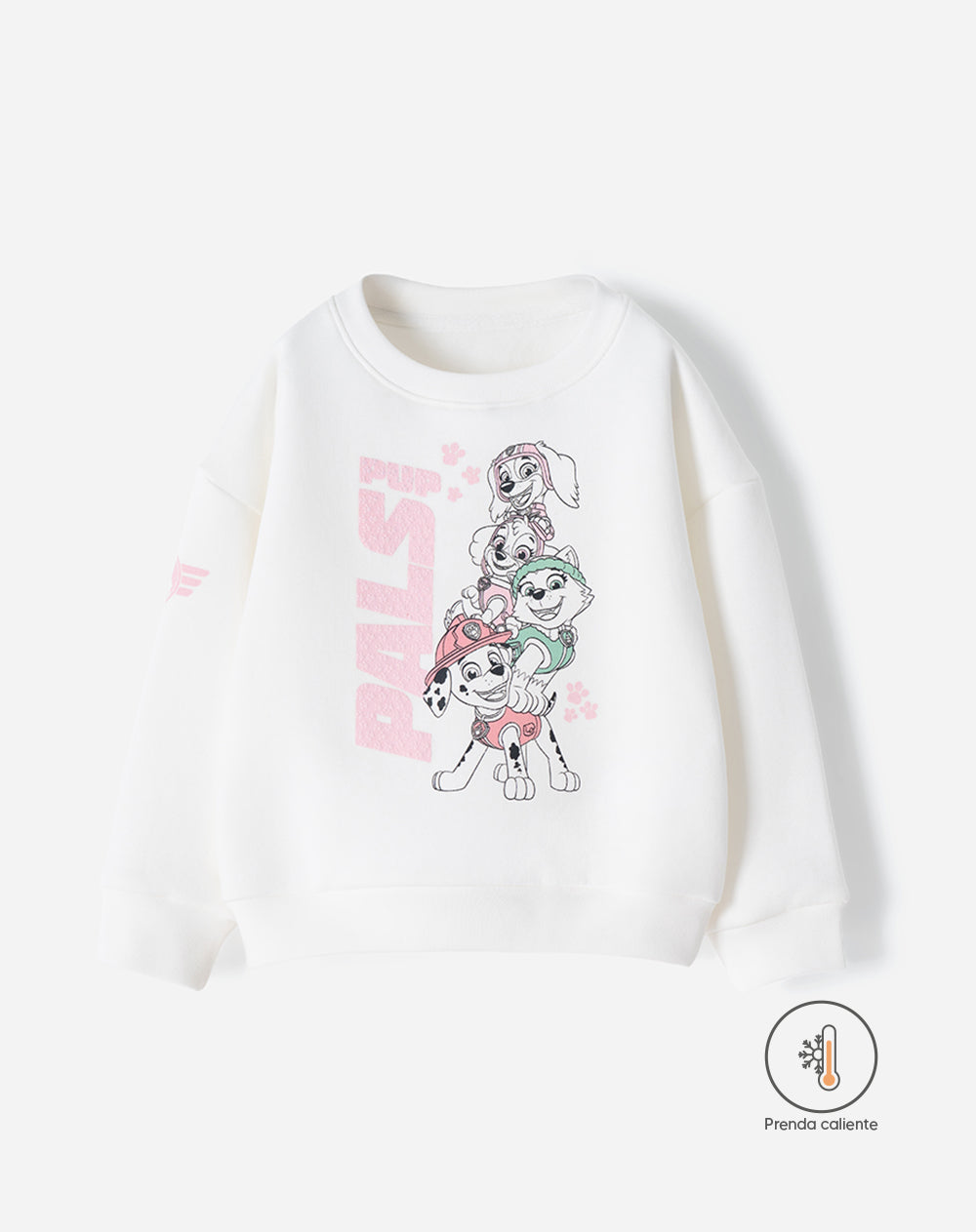 Buzo oversize Paw Patrol crema niña
