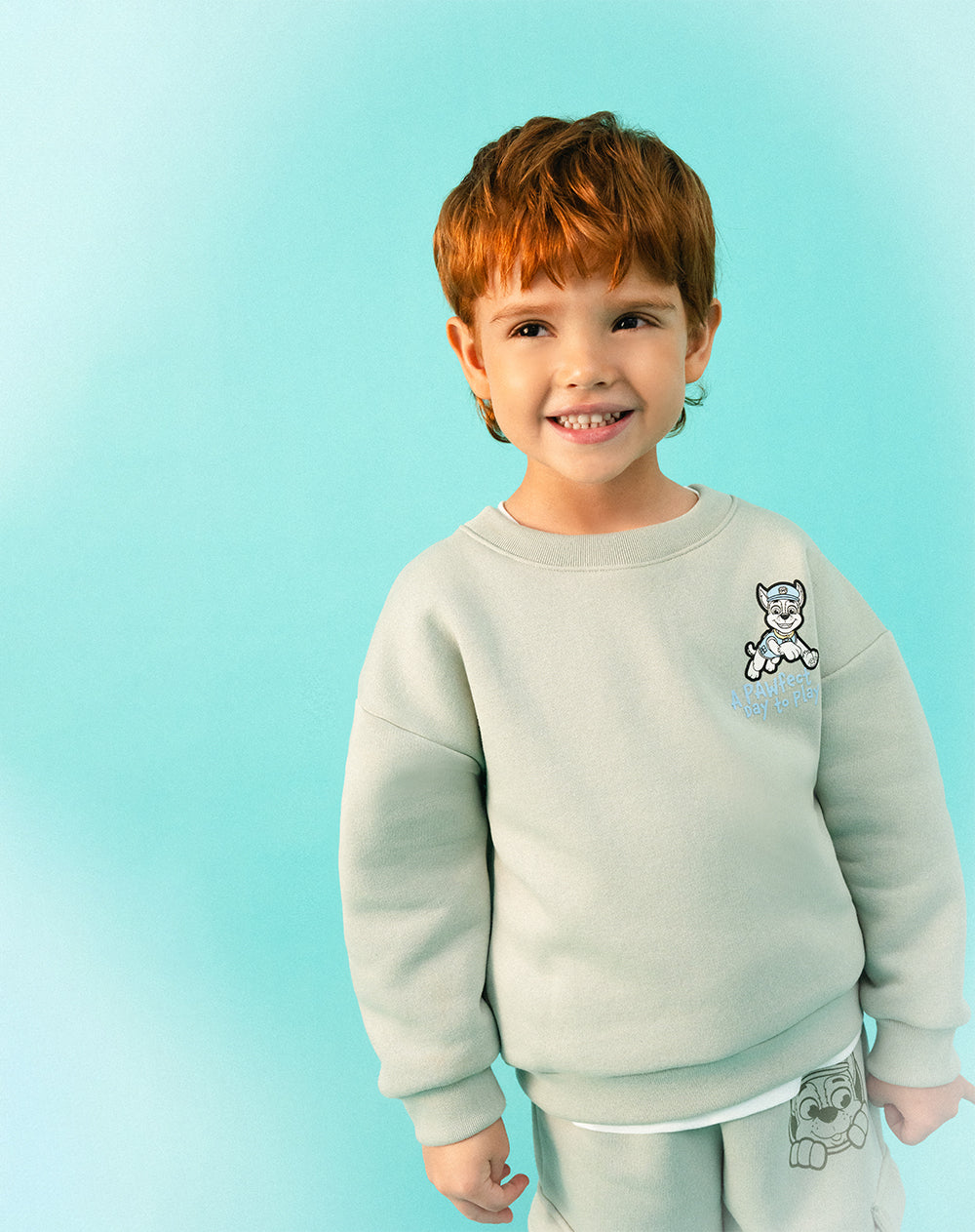 Buzo oversize Paw Patrol verde niño