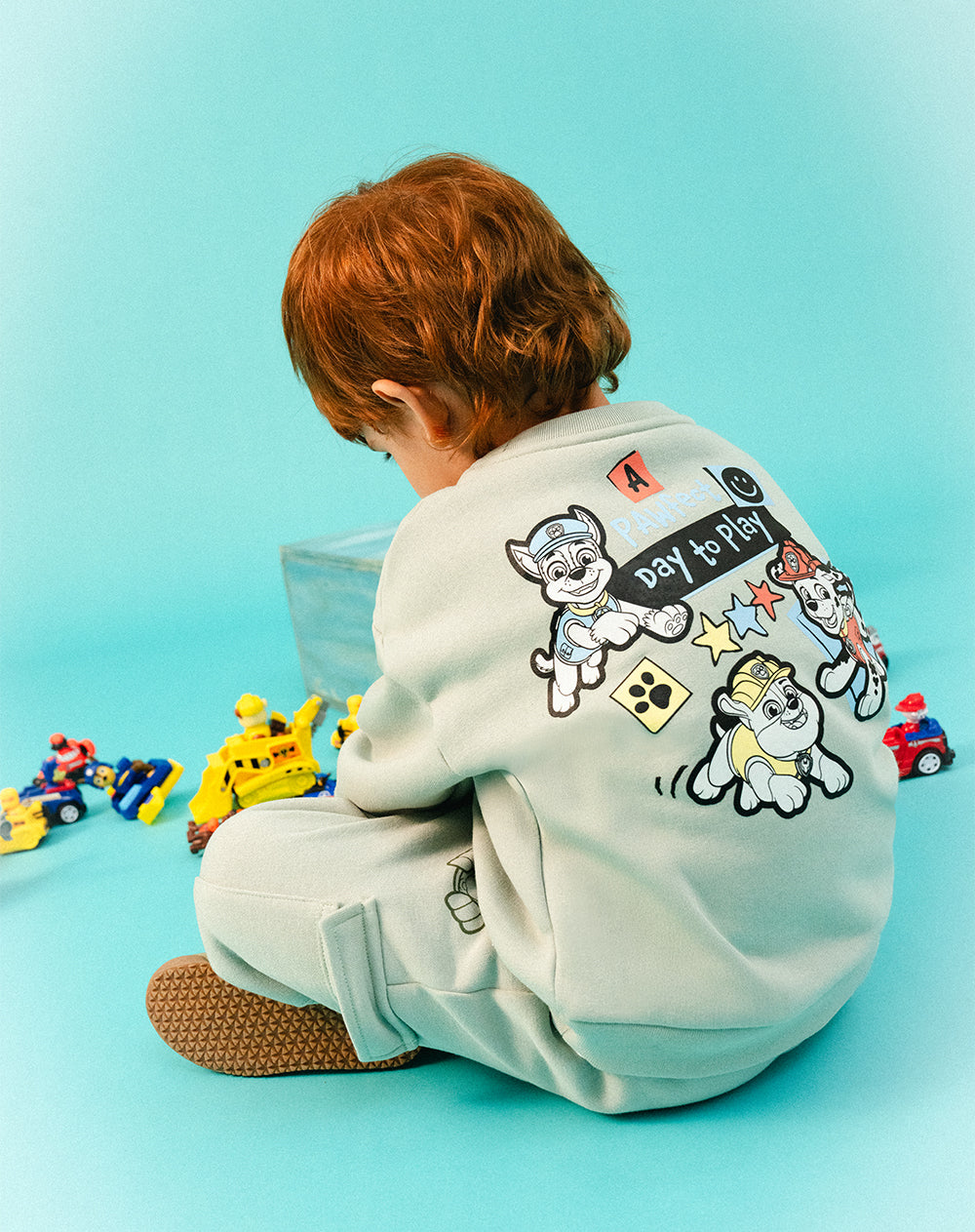 Buzo oversize Paw Patrol verde niño