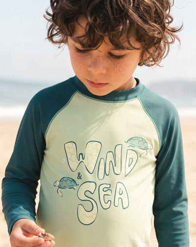 Camibuso regular protección UV estampado niño