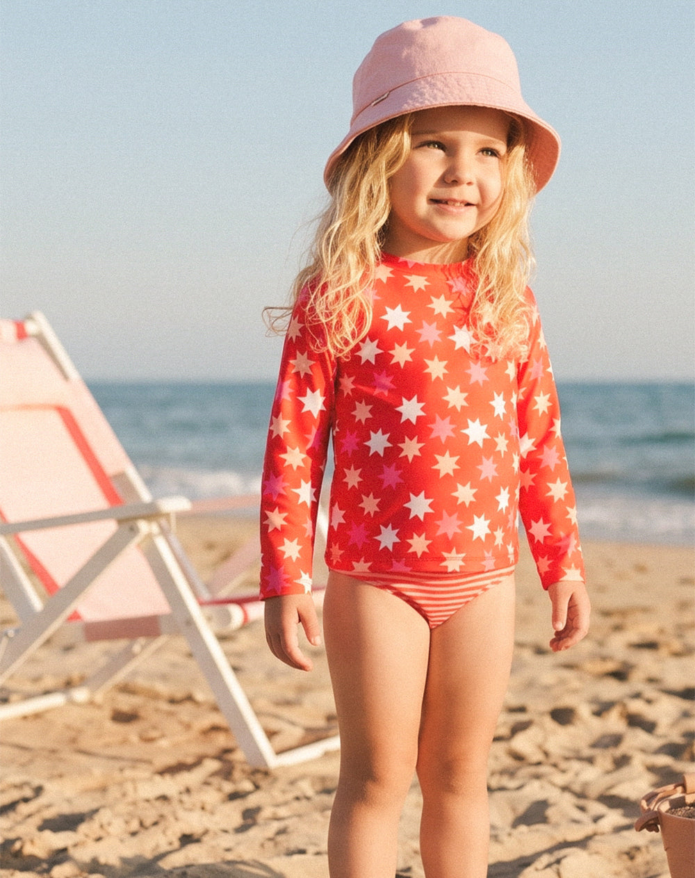 Vestido de baño 3 piezas protección UV estampado niña