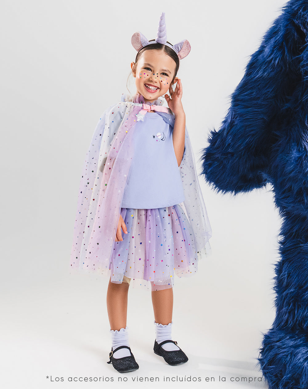 Disfraz niña capa + tutu